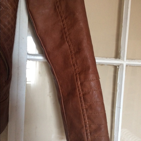 Guess Jacket fitted, brown, faux leather - Picture 4 of 5
